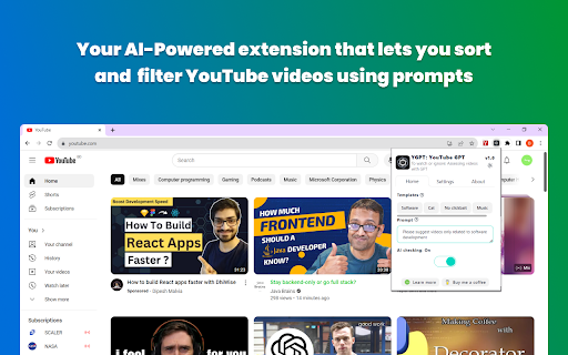 YGPT - Chrome Extension: AI Tool for Real-Time Video Assessment