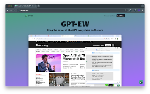 GPT-EW - Chrome Extension: AI Tool for Smart Browsing