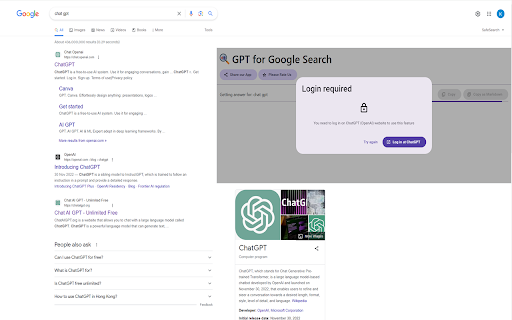 ChatGPT Google Search Extension: AI Tool for Instant Answers