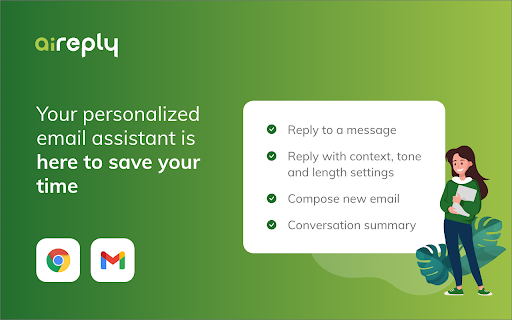 aireply - Chrome Extension: AI tool for smart email replies