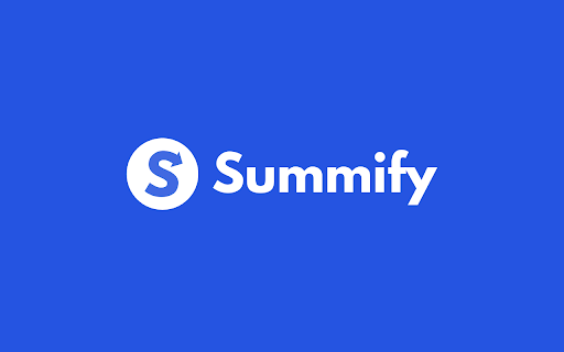 Summify - Chrome Extension: AI Tool for Summaries