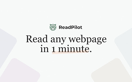 ReadPilot: AI Summary Tool for Webpages