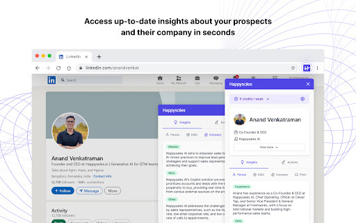 Happysales Chrome Extension: Personalized AI Tool
