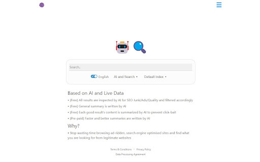 AI Search - Chrome Extension: AI tool filters out ads.