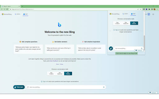 Bing AI Anywhere - GPT 4 - Chrome Extension: AI Tool
