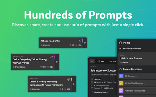 PromptForge - Chrome Extension: AI Tool for Productivity