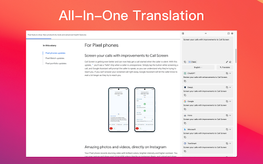 TransHono - Chrome Extension: AI Tool for Translation