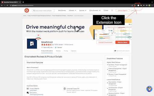 ExtractG2 - Chrome Extension: AI Tool to Scrape G2 Reviews