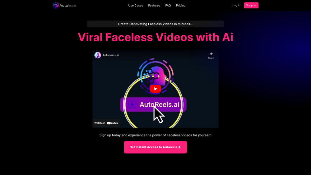 AutoReels.ai: Faceless Video AI Tool.