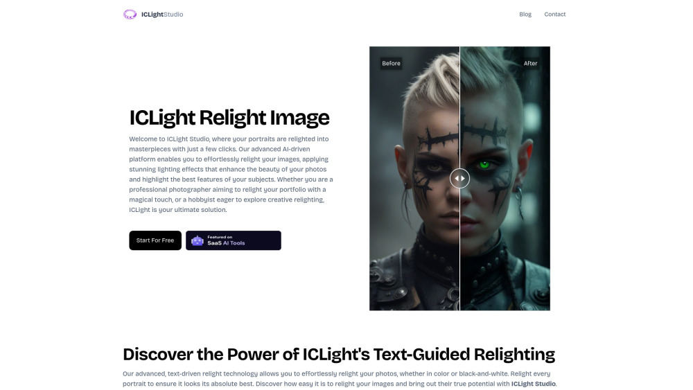 ICLight Studio: AI Tool for Photo Relighting