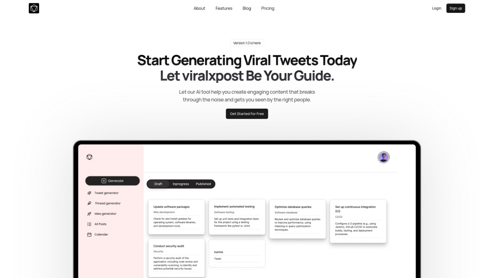 viralxpost: AI Tool for Engaging Tweets