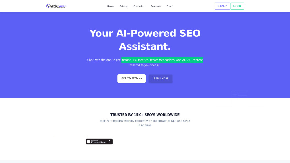 SimilarContent: AI Tool for SEO Content Optimization