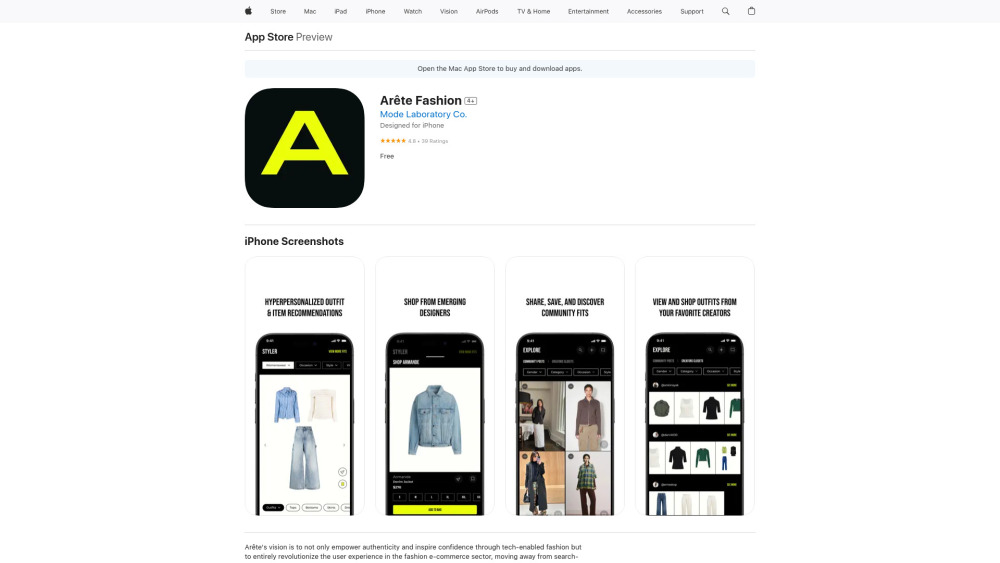 Arête Fashion: AI Tool Empowering Brands