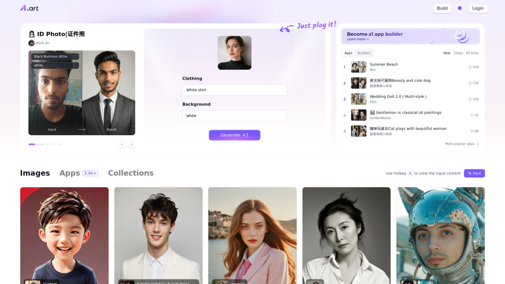 A1.art: AI Tool Platform for AI Art Innovation
