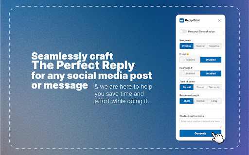 ReplyPilot - Chrome Extension: Boosting productivity & managing social interactions