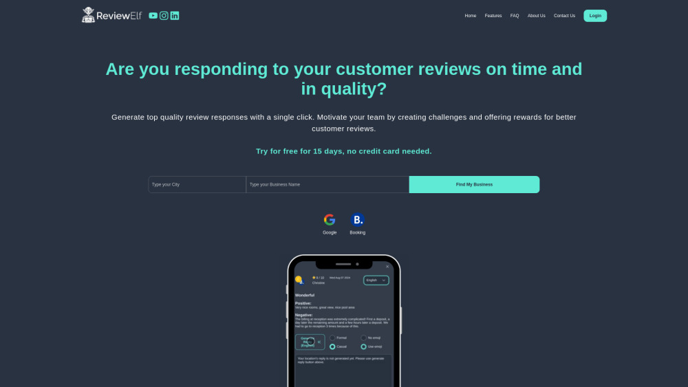 ReviewElf: AI Tool for Review & Engagement