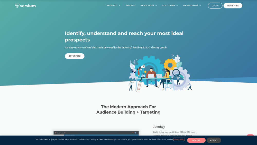 Versium: AI Tool for Marketing Insights