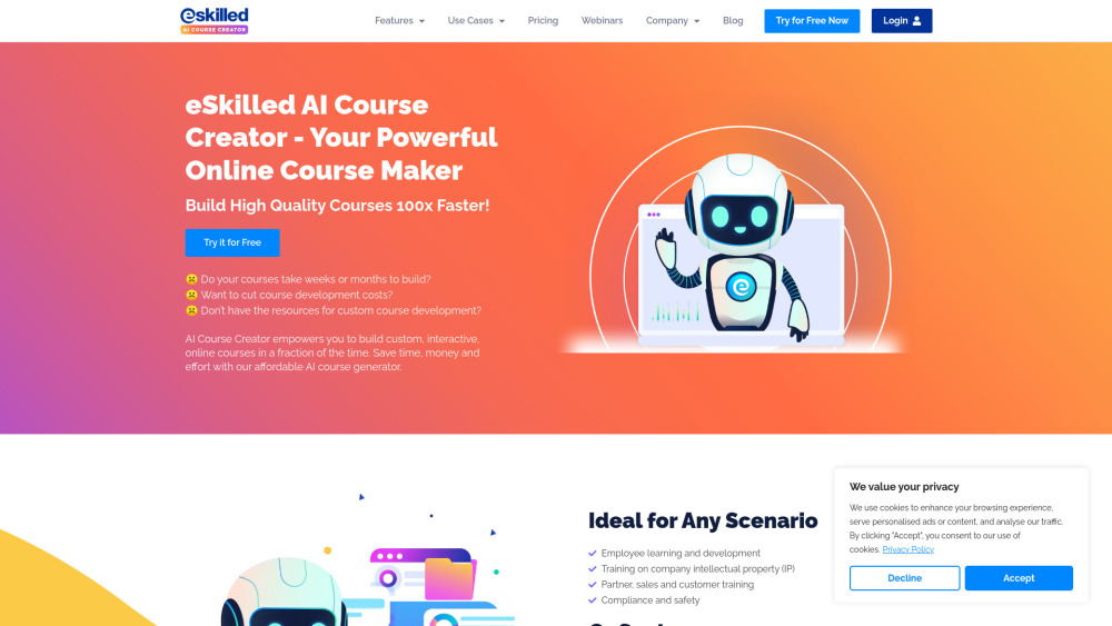 eSkilled AI Course Creator: Fast Online Course Tool