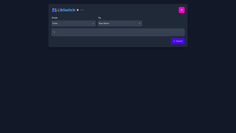 LibSwitch: Open-Source AI Tool for Code Conversion