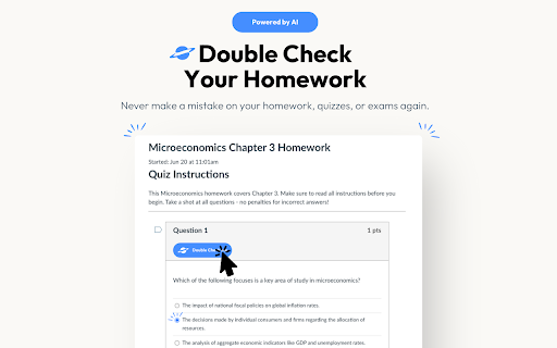 Double Check - Chrome Extension: AI Tool