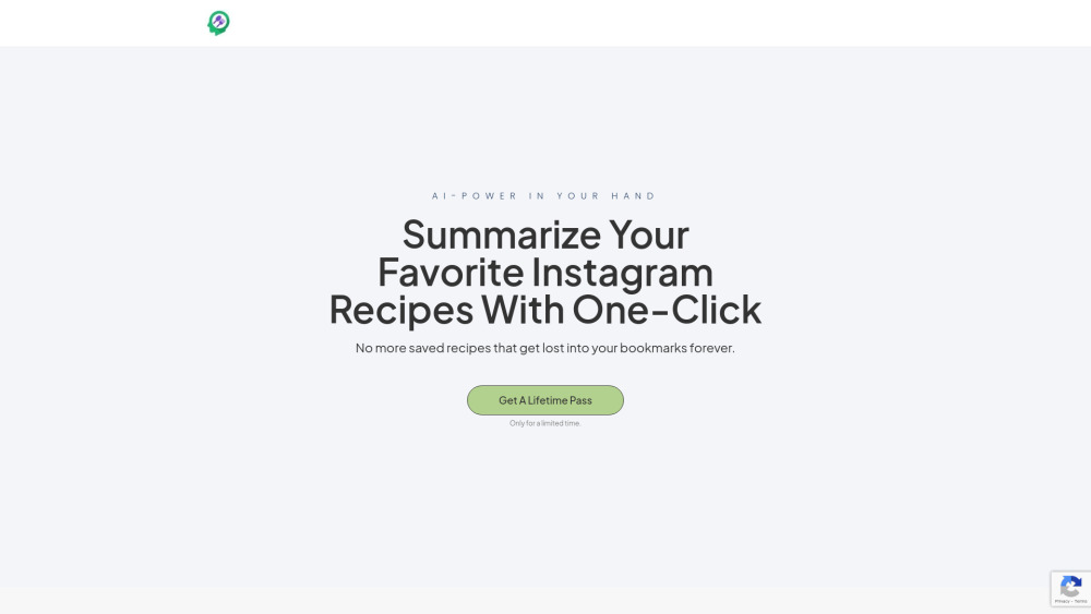 Recipe Reel: AI Tool for Instagram Recipes