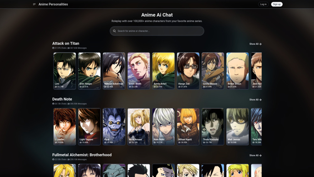 Anime Ai Chat: Roleplay with Thousands of Anime Characters from Different Series