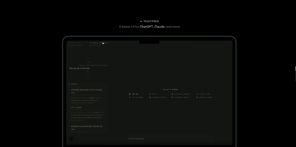 Teletyped: Ultimate AI Tool for ChatGPT, Claude.