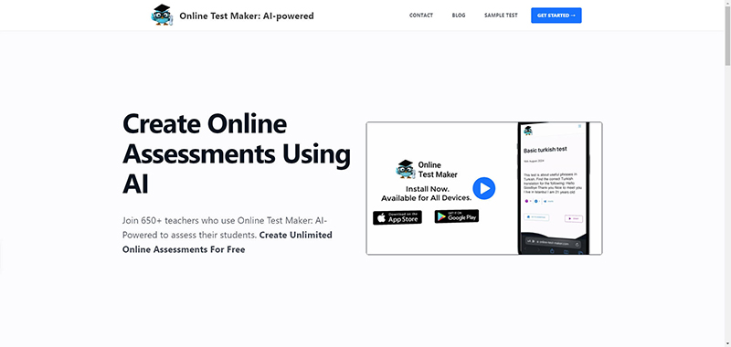 Online Test Maker - AI-powered: ai tool