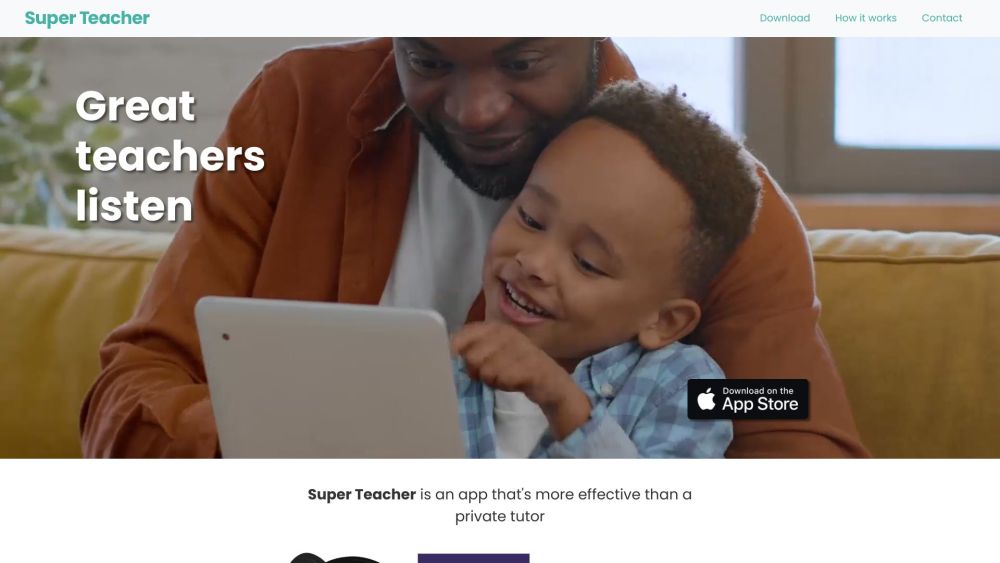 Super Teacher: AI Tool for Kids' Learning
