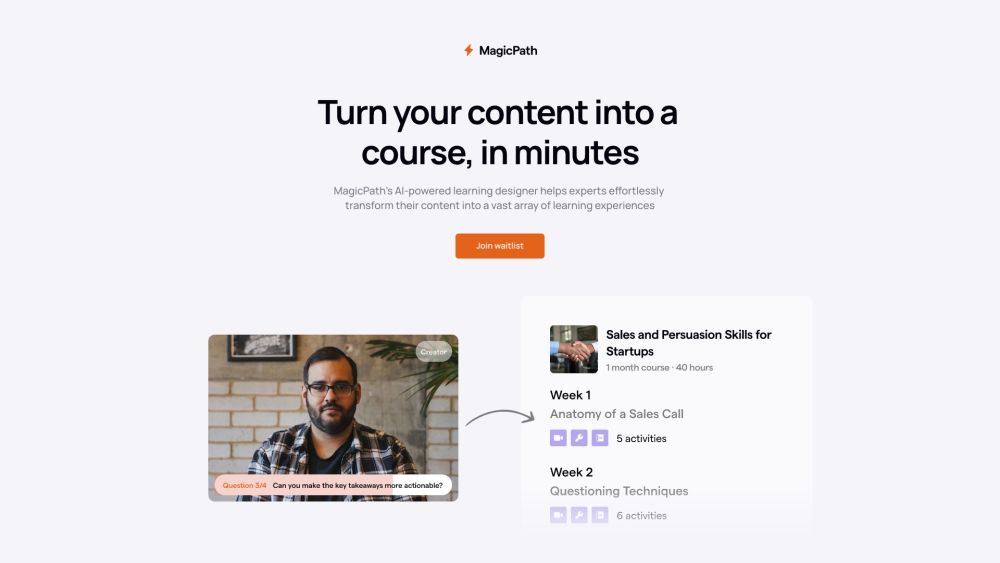 MagicPathAI: Personalized Online Courses & AI Tool