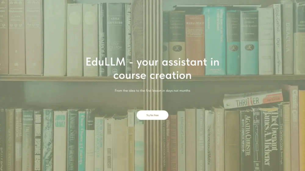 EduLLM: AI Tool for Creating Courses Faster