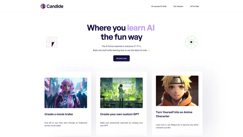 CandideAI: Fun AI Tool for Kids' Learning