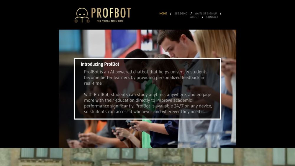ProfBot: Your Personal Digital Tutor — AI Tool