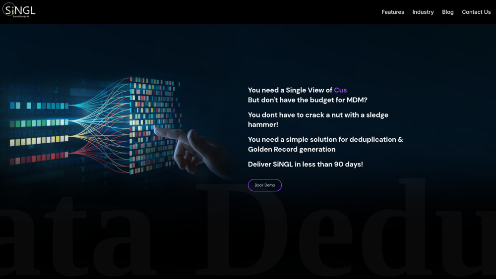 SiNGL Website screenshot