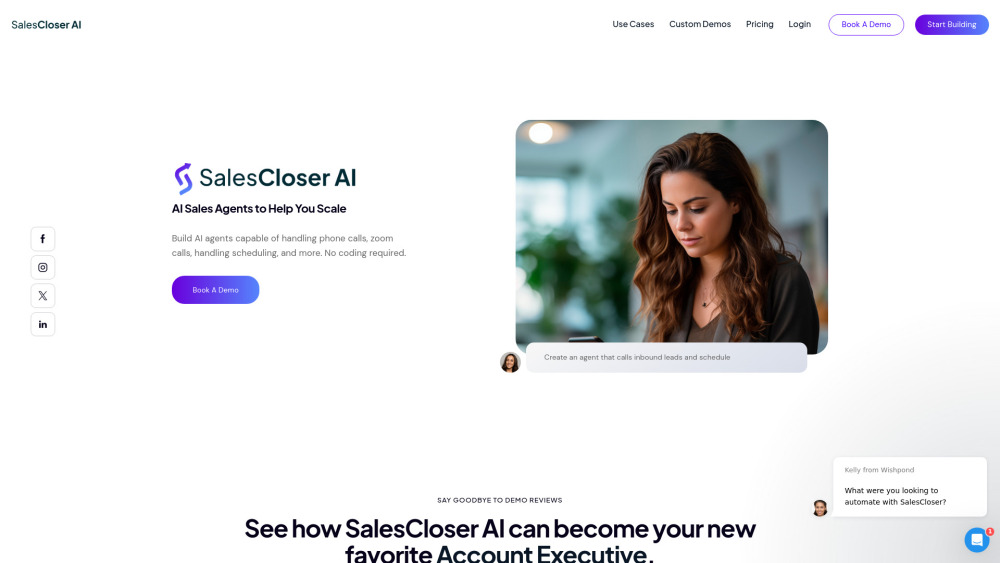 SalesCloser AI: AI Tool for Phone Calls, Zoom Calls, Scheduling