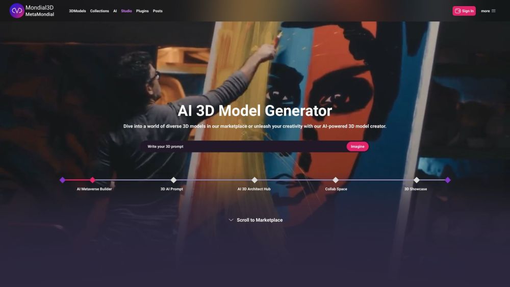 Mondial3D: AI Tool for Stunning 3D Design