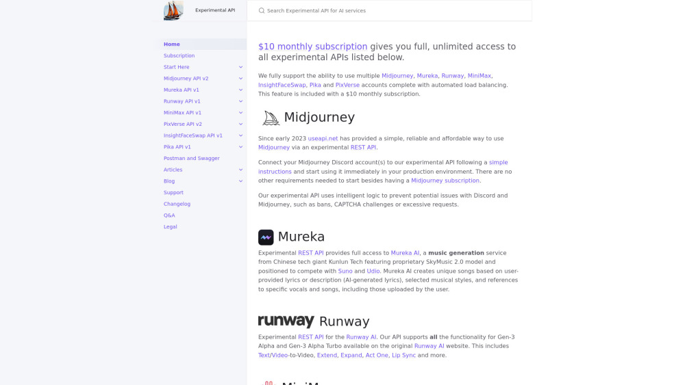 useapi.net: AI Tool for Midjourney & Runway Services