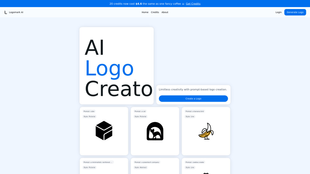 Logomark AI: AI Tool for Minimalistic Logos