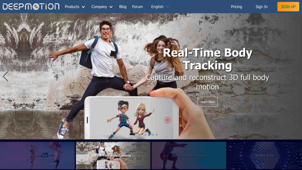 DeepMotion: AI Tool for 3D Animation & Body Tracking