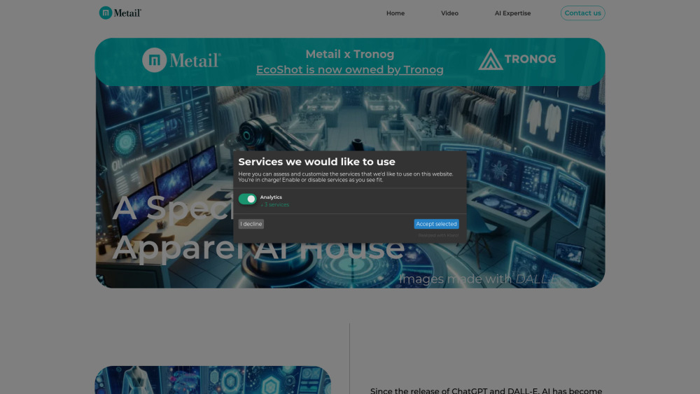 Metail EcoShot: AI Tool Bridging Design to Sales