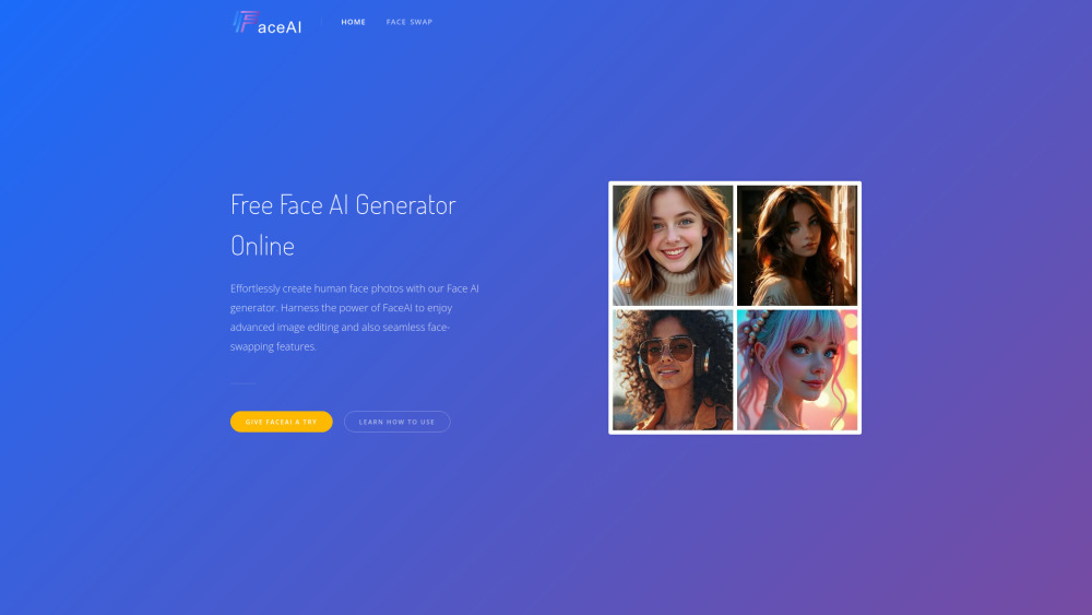 FaceAI: AI Tool for Hyper-Realistic Human Faces Photos
