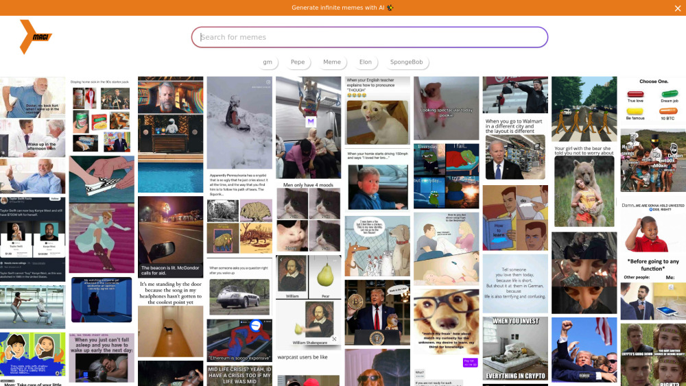 Magi: AI Tool for Meme Search & Generation