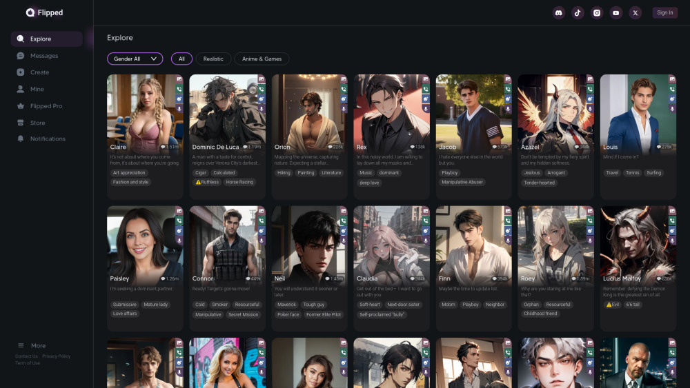 Flipped.Chat: AI Tool for Immersive Dating