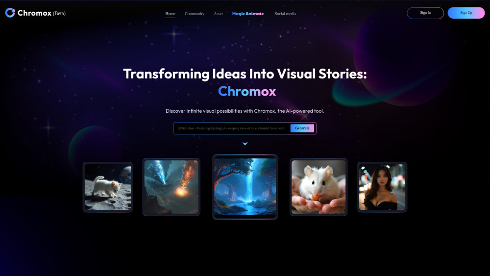 Chromox: Best Free AI Tool for AI Videos
