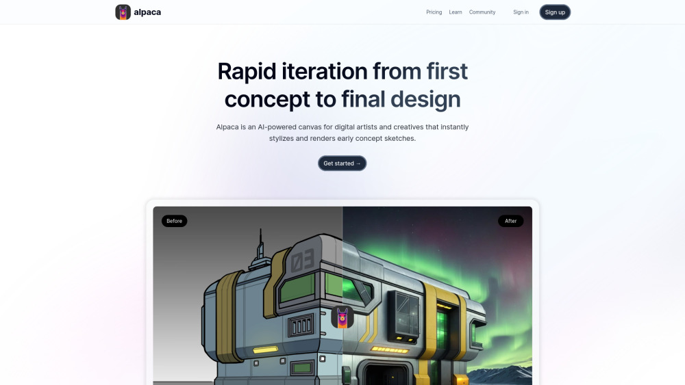 Alpaca: AI Tool for Artistic Stylization & Rendering