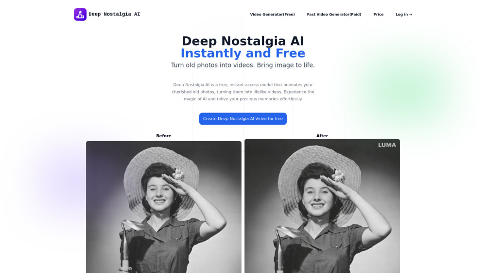Deep Nostalgia AI: AI Tool for Photo-to-Video Animation