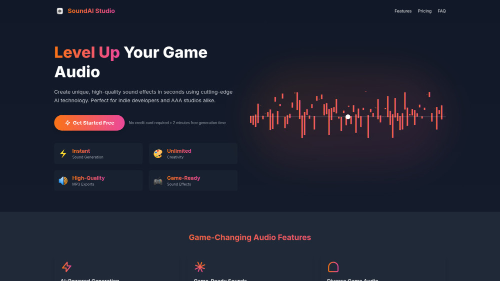 SoundAi Studio: AI Tool for Game Sound Effects