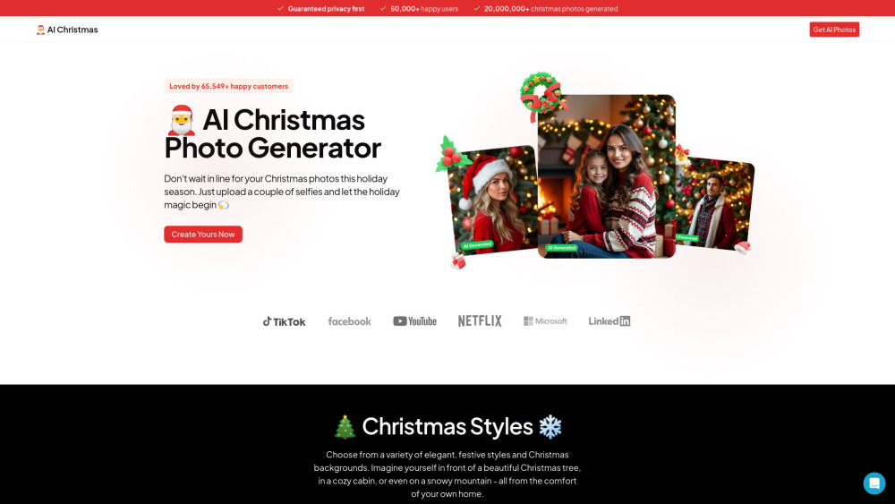 AI Christmas Photo: AI Tool for Festive Selfies