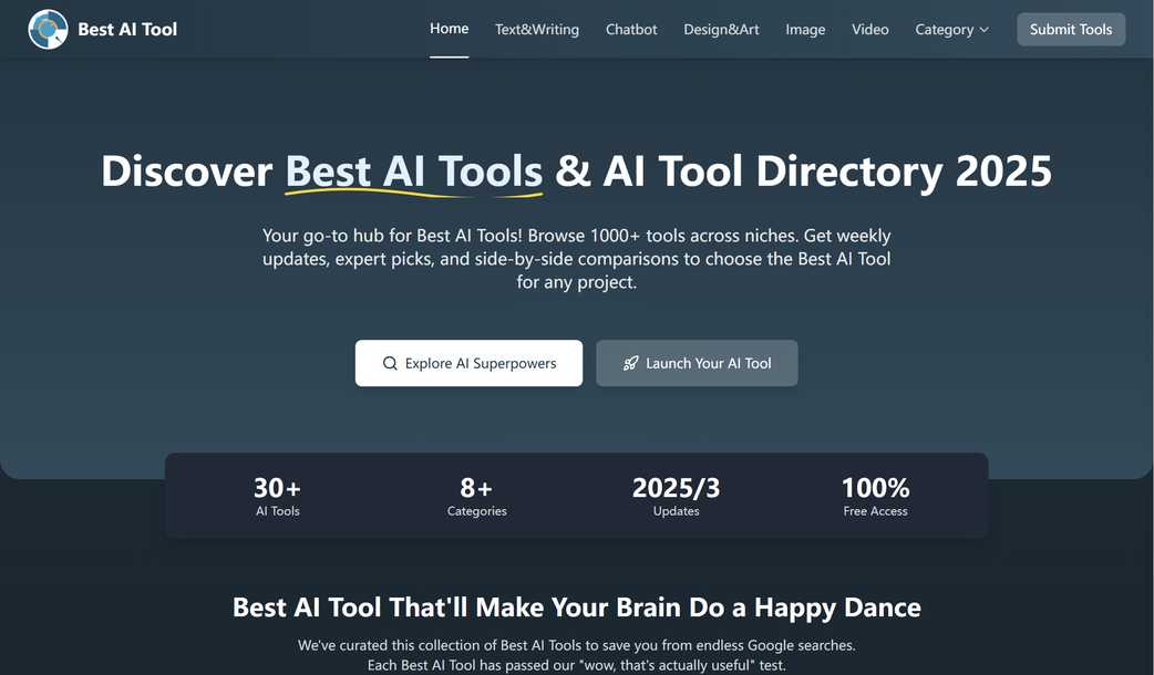 Best AI Tools: Ultimate AI Tool Directory 2025