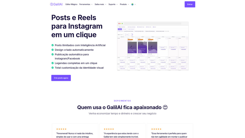 GalilAI: AI Tool for Quick Social Media Post Creation